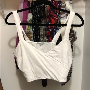 Charlotte Russe White Crop Top Size XL